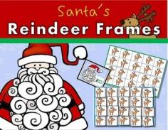 
                    
                        This set contains three Math center activities for your kid’s Christmas enjoyment.   Reindeer  Ten Frames - Use these reindeer ten frames for matching up with the corresponding Santa Cards.  Reindeer cut-outs for building frames along with Santa Cards  Rudolph’s Shiny Red Nose Matching Cards  also for building values for between 10 and 20.
                    
                