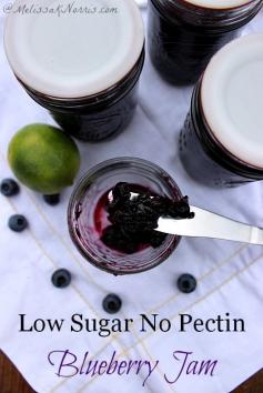 
                    
                        Low sugar no pectin blueberry jam. Love how easy this, without the cost of store bought pectin. Plus, this is one of the best jams we've ever had.
                    
                