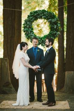 
                    
                        A wreath is a great ceremony backdrop, no matter the season | Brides.com
                    
                