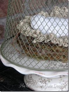 
                    
                        Dollar Store DIY • Tutorials and ideas, including this dollar store wire cloche by 'The Gathering Place'!
                    
                