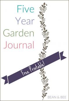 
                    
                        5 year garden Journal // free printable via beanandbee.com
                    
                