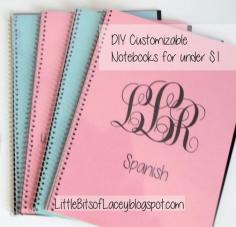 
                    
                        DIY Customizable Notebooks for under $1 | Little Bits of Lacey
                    
                