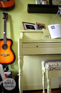 
                    
                        Painting a Piano isn't really that scary!  This Pear Green Piano is gorgeous!
                    
                