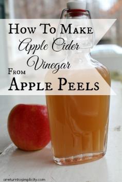 
                    
                        Don't throw away those apple peels!! You can make apple cider vinegar from them!  How To Make Apple Cider Vinegar From Apple Peels | areturntosimplici...
                    
                