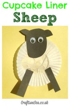 
                    
                        Cupcake Liner Sheep Craft - Crafts on Sea
                    
                