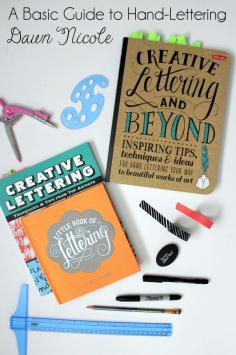 
                    
                        Hand-Type Tips: A Basic Guide to Hand-Lettering. All my favorite tools of the trade, tips and recommended reading to get started with hand-lettering! bydawnnicole.com
                    
                