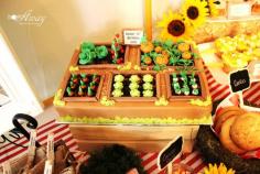 
                    
                        Amazing garden cake at a farmer's market birthday party! See more party planning ideas at CatchMyParty.com!
                    
                