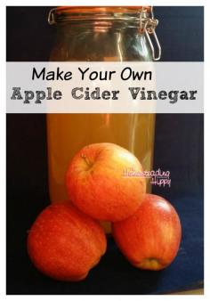 
                    
                        Apple Cider Vinegar has wonderful health benefits, as well as many beauty uses.  Learn to make your own easily~The HomesteadingHippy #homesteadhippy #fromthefarm #ACV #DIY #recipes
                    
                