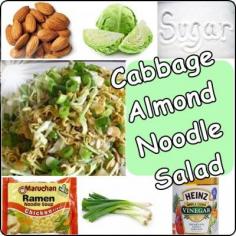 
                    
                        The Homestead Survival | Delicious Cabbage Almond Noodle Salad | thehomesteadsurvi...
                    
                
