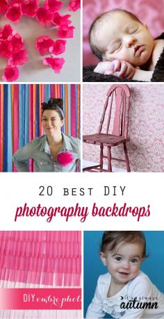 
                    
                        20 best DIY photography backdrops and backgrounds - get great photos in your own home!
                    
                