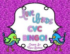 
                    
                        These cute little love birds will get your kids excited about reading CVC words in a fun Valentines themed Bingo game! There are 12 CVC words with a picture to match so that your students can find the meaning of each CVC word!
                    
                