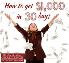 
                    
                        Take Back Your Finances Challenge #4: Saving $1,000 In The Next 30 Days
                    
                