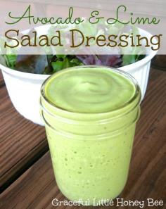 
                    
                        This Avocado & Lime Salad Dressing is fresh, healthy and full of flavor!
                    
                