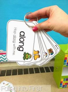 
                    
                        Sight word sentence cards. Organize into sets of and put them on rings. Students can read at their seat or in guided reading groups.
                    
                