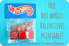 
                    
                        Free Hot Wheels Printable Valentine for Boys
                    
                