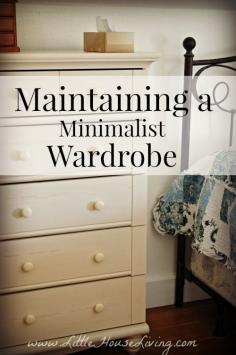 
                    
                        Maintaining a Minimalistic Wardrobe
                    
                
