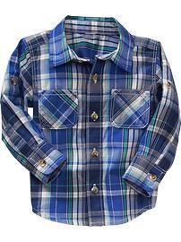 
                    
                        Plaid Rolled-Sleeve Shirts for Baby
                    
                