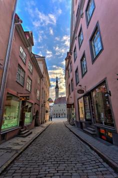
                    
                        Why Tallinn in Estonia should be on your bucket list for Europe. Check out these cobbled streets.
                    
                