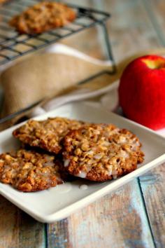 
                    
                        These Glazed Apple Oatmeal Cookies are filled with apple chunks, spices, and topped with a deliciously sweet glaze.
                    
                