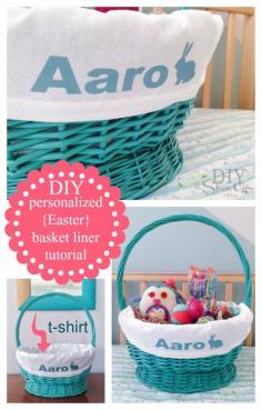 
                    
                        DIY personalized Easter basket liner tutorial DIY Show Off
                    
                
