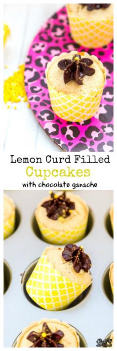 
                    
                        Welcome spring with these Lemon Curd Cupcakes topped with Chocolate Ganache!
                    
                