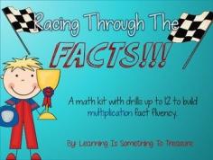 
                    
                        Do your students need to work on multiplication fact fluency? Racing Through the Facts is a kit that will help those students who need practice with multiplication facts and will make them fluent mathematicians using timed multiplication drills. This kit includes:  A picture &amp; directions to show you how to make your own race track.
                    
                