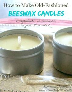 
                    
                        Wanting a more natural self-sustainable lifestyle? These easy homemade beeswax candles contain just two ingredients, come together in 30 minutes, and use natural resources. Perfect for being prepared or cutting out the chemicals. Read now to get your candle making on!
                    
                