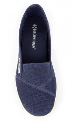 
                    
                        Italian-made, slip-on canvas sneakers with elastic sides and a wide rubber sidewall
                    
                
