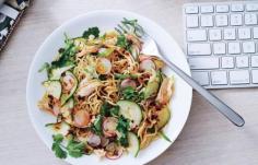 
                    
                        Noodle Salad with Chicken  and Chile-Scallion Oil Recipe
                    
                