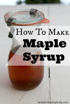 
                    
                        Did you know that it is super easy to make your own maple syrup at home? Here is a picture tutorial on How To Make Maple Syrup | areturntosimplici...
                    
                