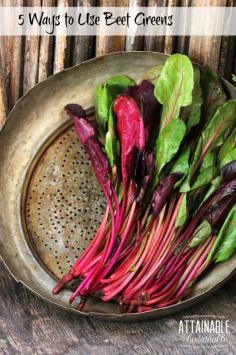 
                    
                        Did you know that beet greens are edible? Sure, your chickens love 'em, but your family might, too!
                    
                