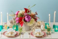 
                    
                        A fun seashore inspired table with place cards from Avery
                    
                