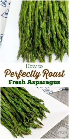 
                    
                        How to Perfectly Roast Fresh Asparagus - Healthy and full of flavor! This recipe is super easy and one that you'll come back to again and again.
                    
                
