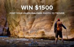 
                    
                        Sweet. Share your best National Park photo on Trover for a chance to win $1,500 bucks!
                    
                