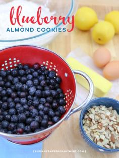 
                    
                        The perfect spring and summer dessert! Blueberry Almond Cookie Recipe using Fresh From Florida Blueberries from Elegance and Enchantment.
                    
                