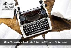 
                    
                        How to write eBooks as a Second Stream of Income
                    
                