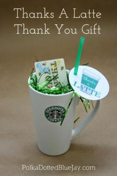 
                    
                        Thanks A Latte - Easy Thank You Gift for teachers, bosses, etc.
                    
                