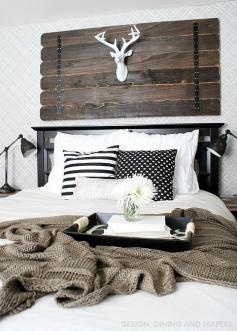 
                    
                        Modern Farmhouse Bedroom with tons of DIY turtorials - simple ideas for transforming a space!
                    
                