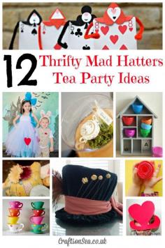 
                    
                        Thrifty Mad Hatters Tea Party Ideas: Tuesday Tutorials - Crafts on Sea
                    
                