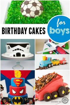 
                    
                        Lots of awesome birthday cakes for little boys.
                    
                