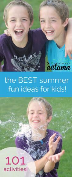 
                    
                        101 easy, cheap, fun activities for kids | beat the boredom this summer!
                    
                