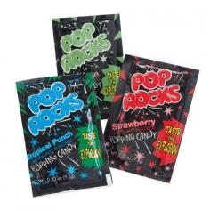 
                    
                        Assorted POP ROCKS Candy Packs (1 dz),Each pack is 0.33 oz (9.5 g) Fun Express www.amazon.com/...
                    
                