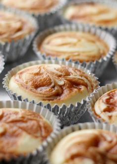 
                    
                        Caramel Swirl Cheesecake Cupcakes | get the recipe now at barefeetinthekitc...
                    
                