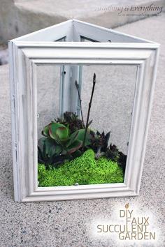 
                    
                        DIY Faux Succulent Garden using Dollar Store Frames - Monthly DIY Challenge - Anything & Everything
                    
                