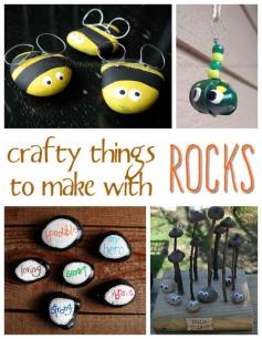 
                    
                        Crafty things that kids can make using ROCKS :)
                    
                