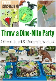 
                    
                        Dinosaur Party Birthday Games, Decorations & Food -- the perfect Jurassic World Party!
                    
                