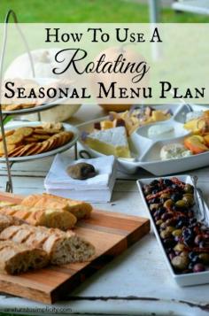 
                    
                        Love menu plans, but hate having to actually plan them every week? Here is how I quickly and easily created a rotating seasonal menu plan for the entire year! | areturntosimplici...
                    
                