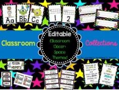 
                    
                        This space/alien themed classroom decor pack includes virtually everything you need to start off your school year and it's EDITABLE for your classroom needs! This pack includes the following:*Alphabet*Numbers 1-20*Cubby Tags &amp; Supply Tags (Editable)*Desk Name Tags (Editable)*Calendar Cards/Days of Week/Months of Year/ Yesterday was, today is, tomorrow will be cards...*5 pieces of subway art w/ inspirational space themed quotes *Mission: Helpers Job Chart (editable)*Behavior clip chart
                    
                