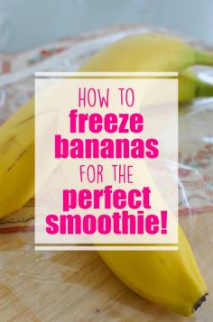 
                    
                        The best smoothies use frozen bananas! Here is the best way to freeze them for the perfect smoothie!
                    
                