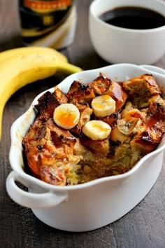 
                    
                        Filled with ripe bananas, BAILEYS® Caramel Coffee Creamer, and caramel sauce, this Banana Caramel French Toast Bake is an easy breakfast that makes getting up in the mornings just a little bit easier!
                    
                